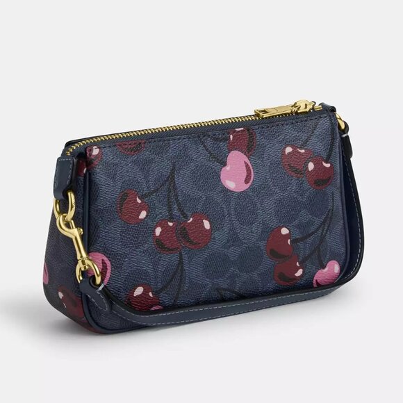 Coach NWT Nolita 19 In Signature Canvas With Cherry Print - Picture 6 of 10